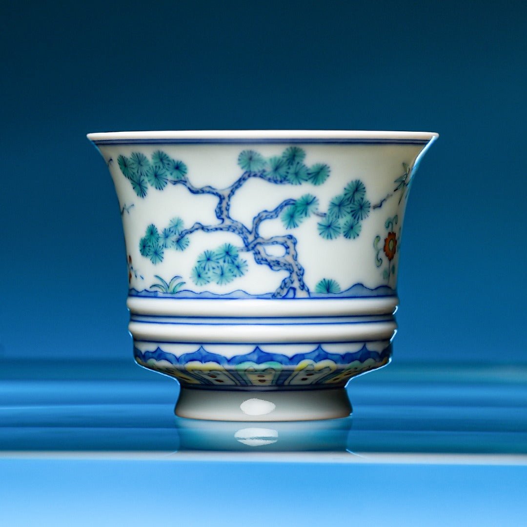 Song Zhu Mei 160cc - Jing De Zhen Porcelain Gaiwan - zycs_China