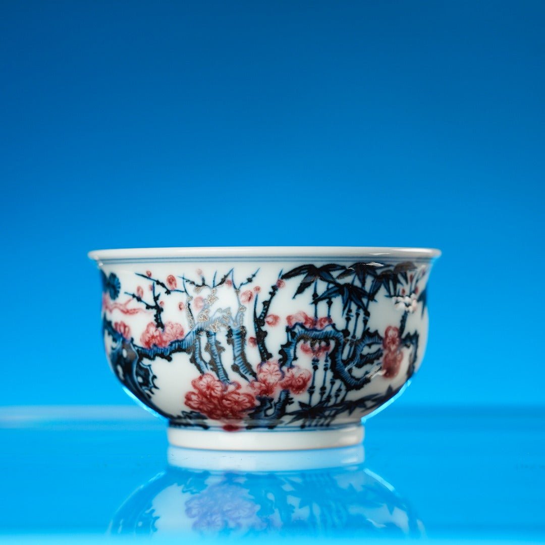 Song Zhu Mei 160cc - Jing De Zhen Porcelain Gaiwan - zycs_China
