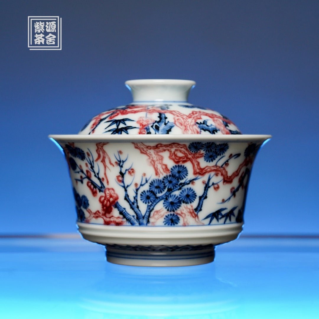 Song Zhu Mei 160cc - Jing De Zhen Porcelain Gaiwan - zycs_China