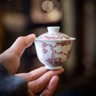 Song Zhu Mei 70cc - Jing De Zhen Porcelain Gaiwan - zycs_China