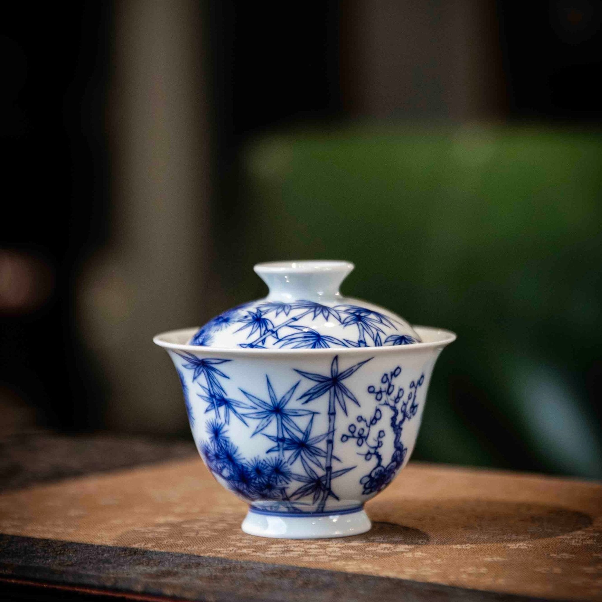 Song Zhu Mei 80cc - Jing De Zhen Porcelain Gaiwan - zycs_China