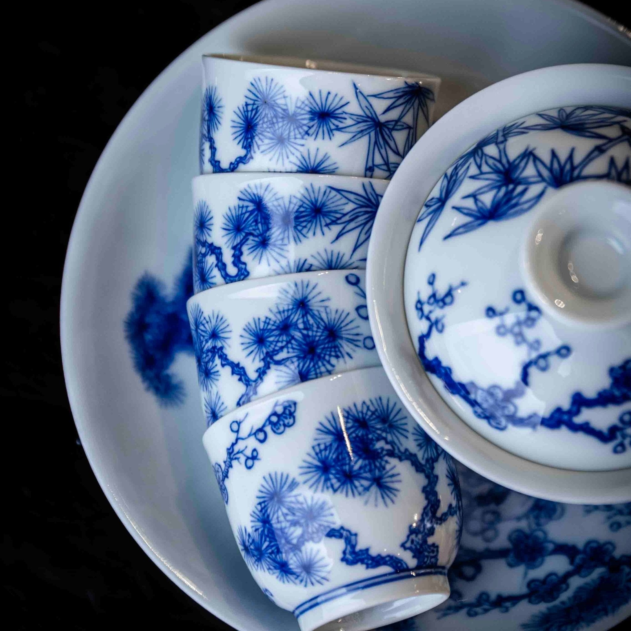 Song Zhu Mei 80cc - Jing De Zhen Porcelain Gaiwan - zycs_China