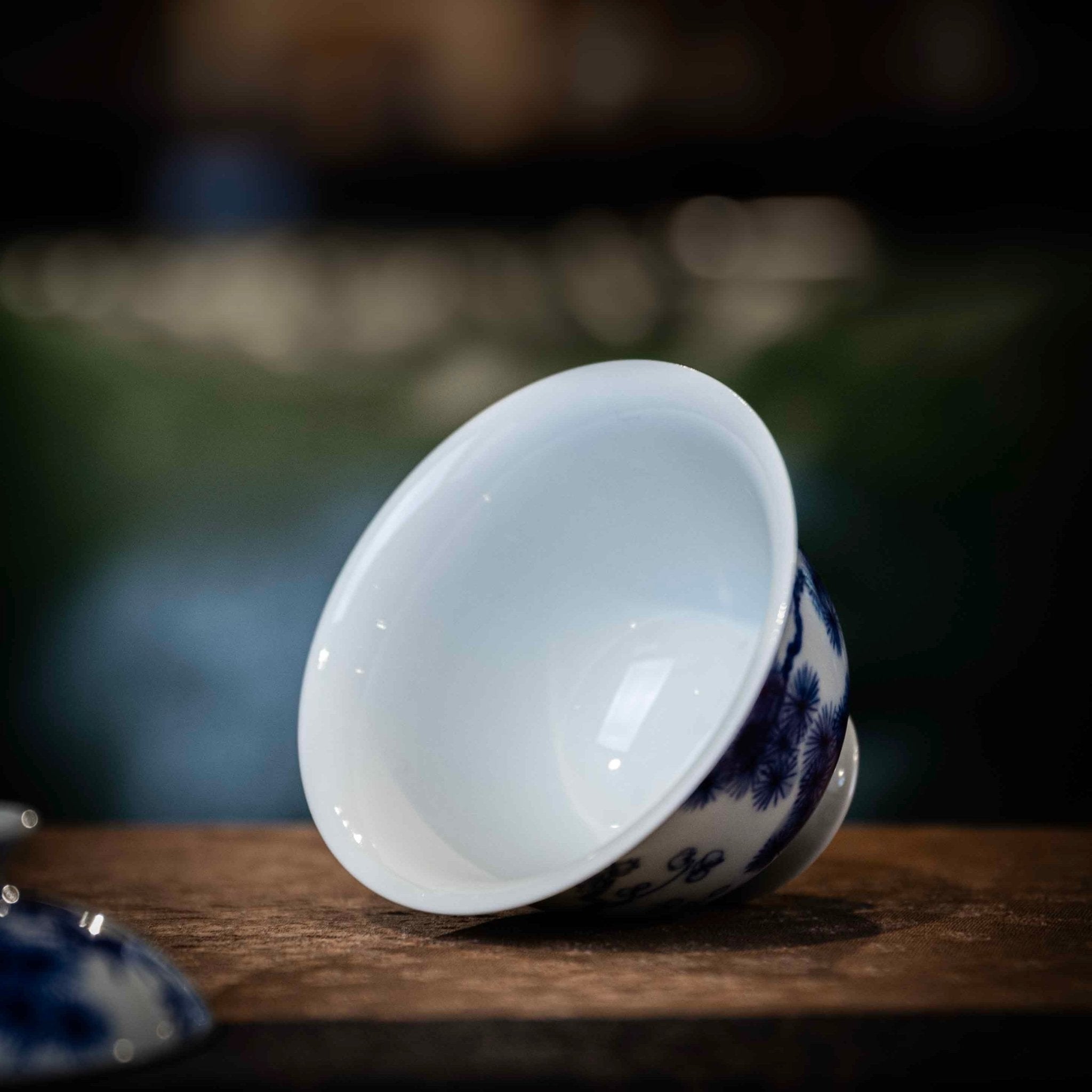 Song Zhu Mei 80cc - Jing De Zhen Porcelain Gaiwan - zycs_China