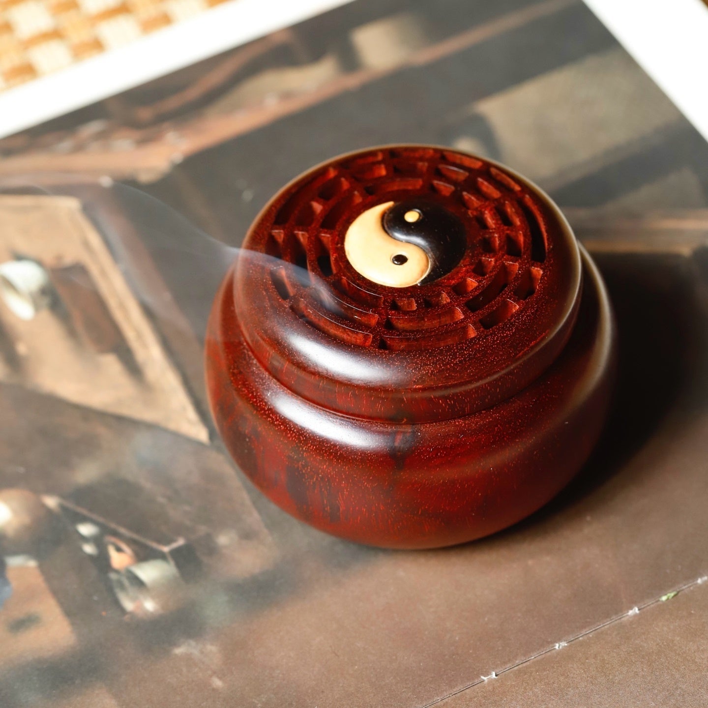 Tai Ji Ba Gua - Wood Sculpture - zycs_China