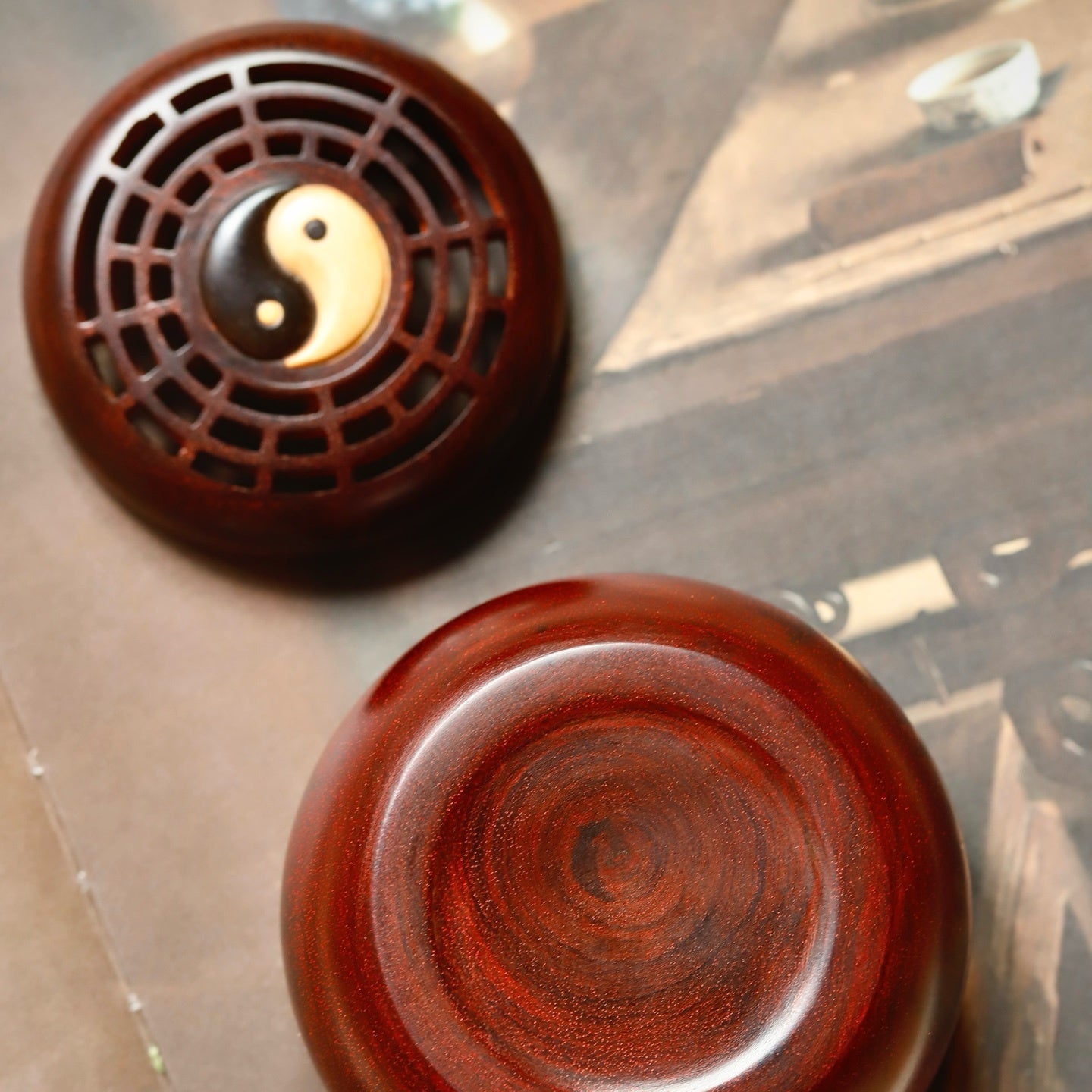 Tai Ji Ba Gua - Wood Sculpture - zycs_China