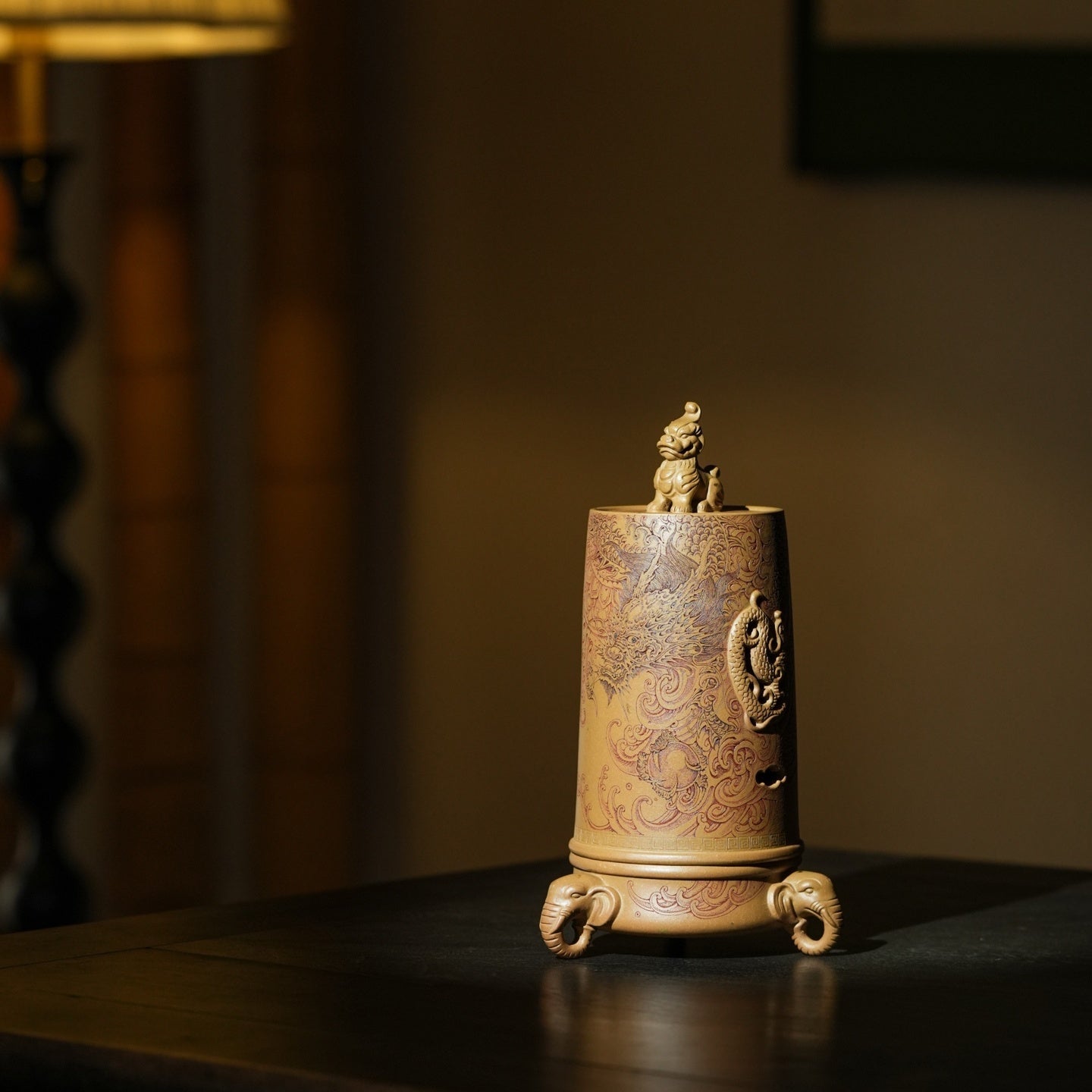 Tai Ping You Xiang - Zisha Incense Burner - zycs_China