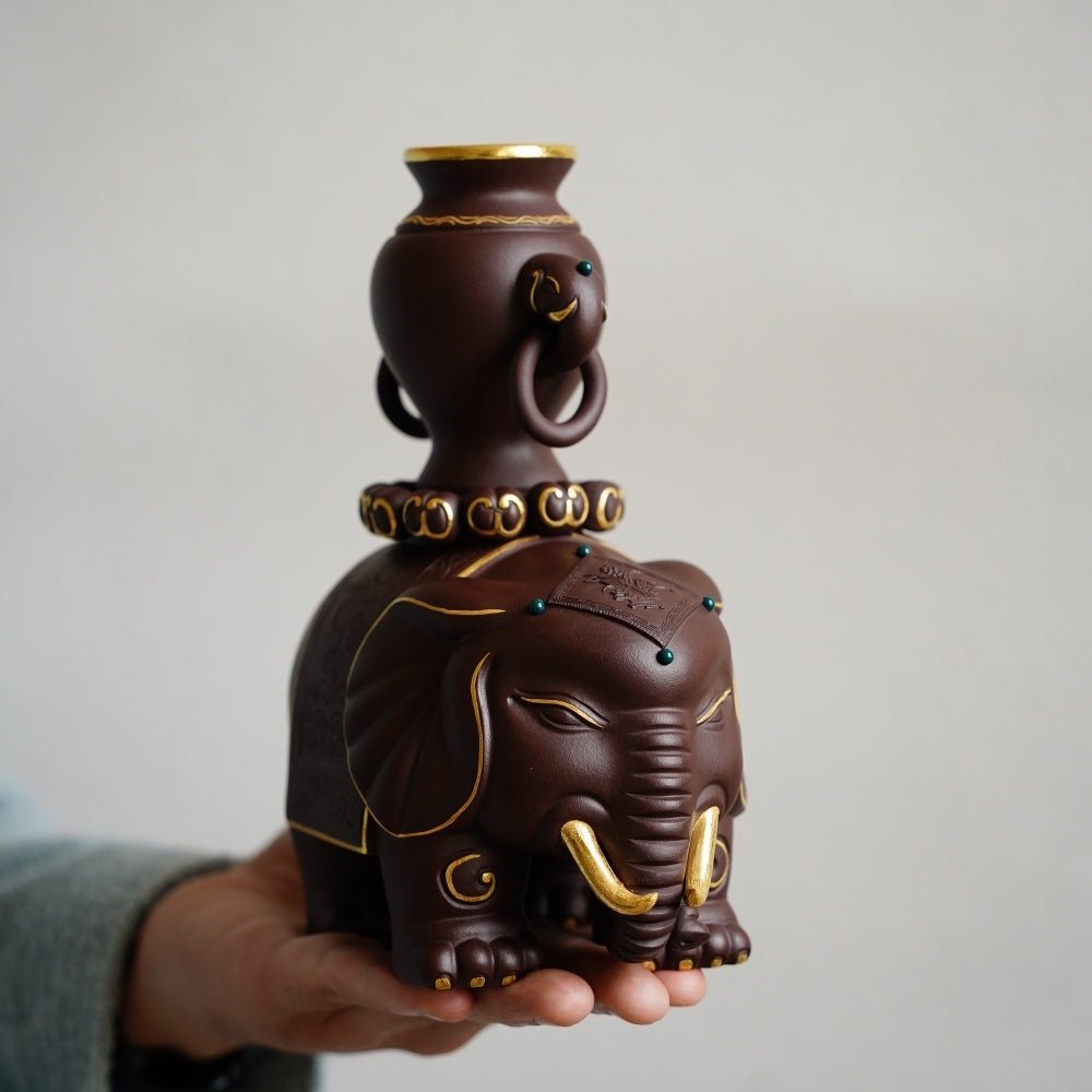 Tai Ping You Xiang - Zisha Sculpture - zycs_China