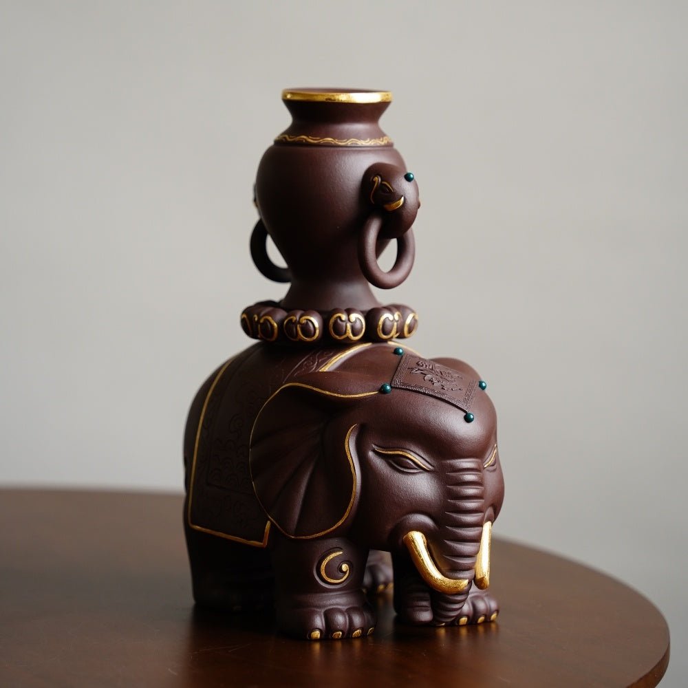 Tai Ping You Xiang - Zisha Sculpture - zycs_China