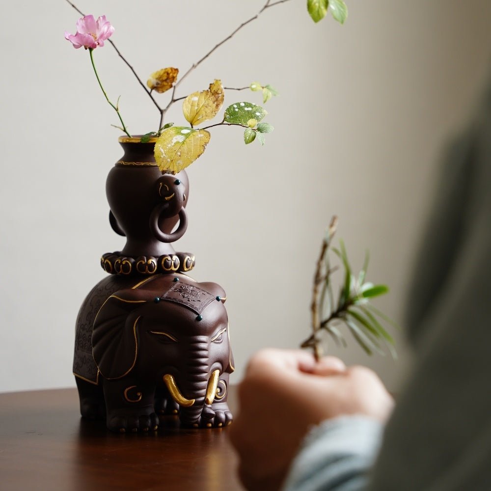 Tai Ping You Xiang - Zisha Sculpture - zycs_China