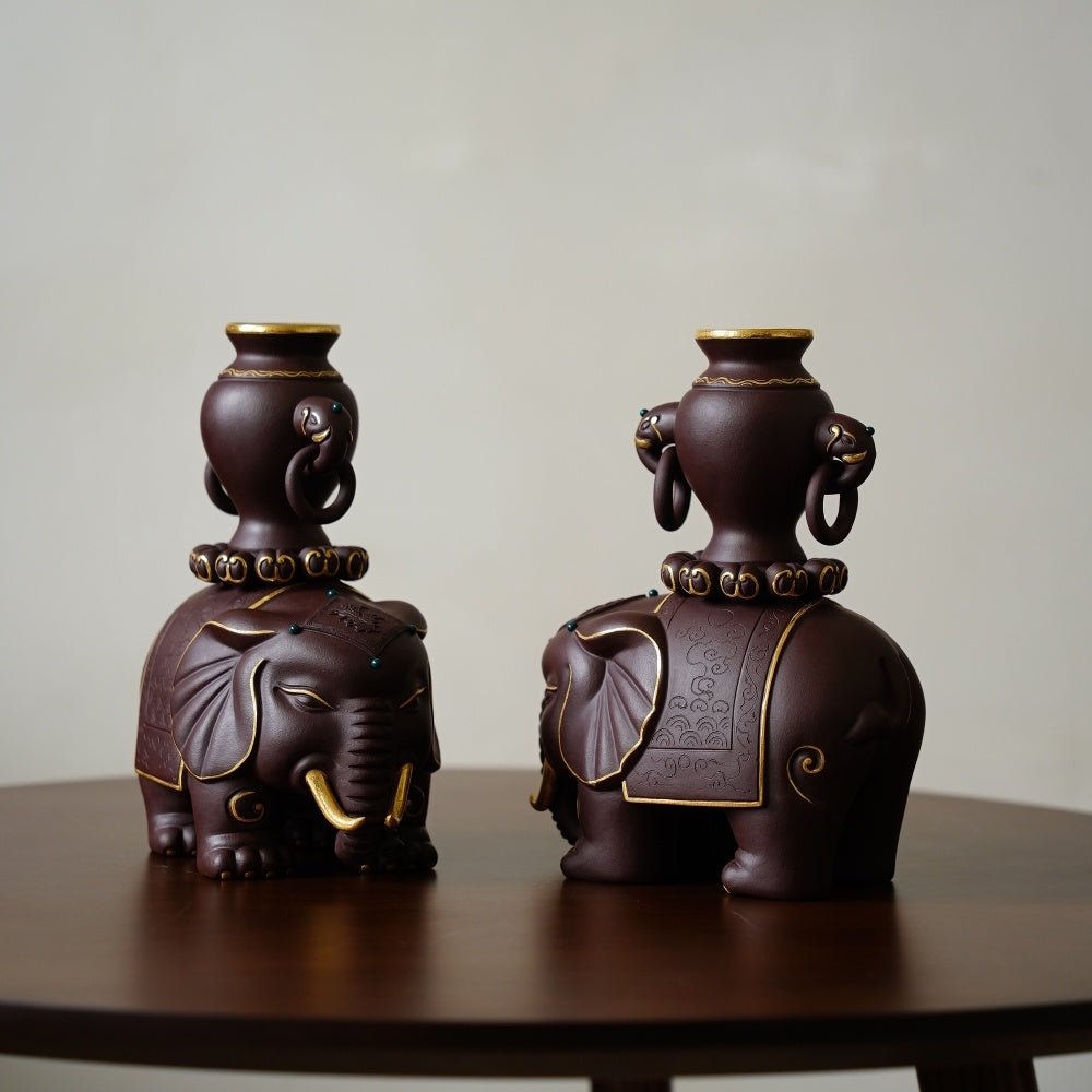 Tai Ping You Xiang - Zisha Sculpture - zycs_China