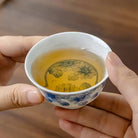 Tai Yang Hua 120cc - Jing De Zhen Porcelain Gaiwan - zycs_China