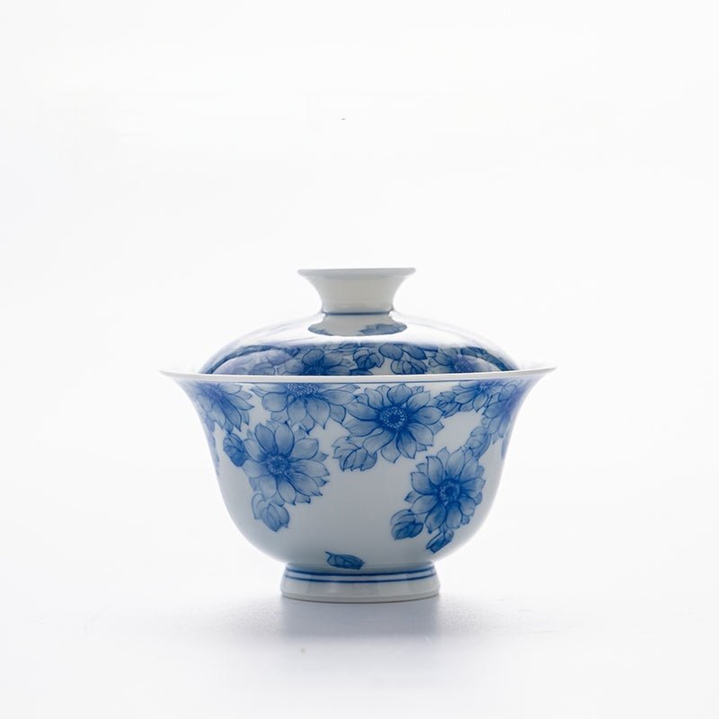 Tai Yang Hua 120cc - Jing De Zhen Porcelain Gaiwan - zycs_China