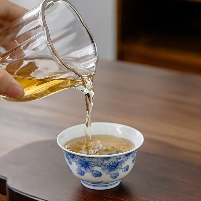 Tai Yang Hua 120cc - Jing De Zhen Porcelain Gaiwan - zycs_China