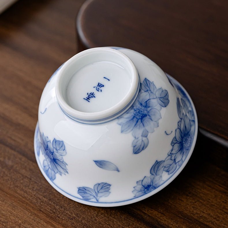 Tai Yang Hua 120cc - Jing De Zhen Porcelain Gaiwan - zycs_China