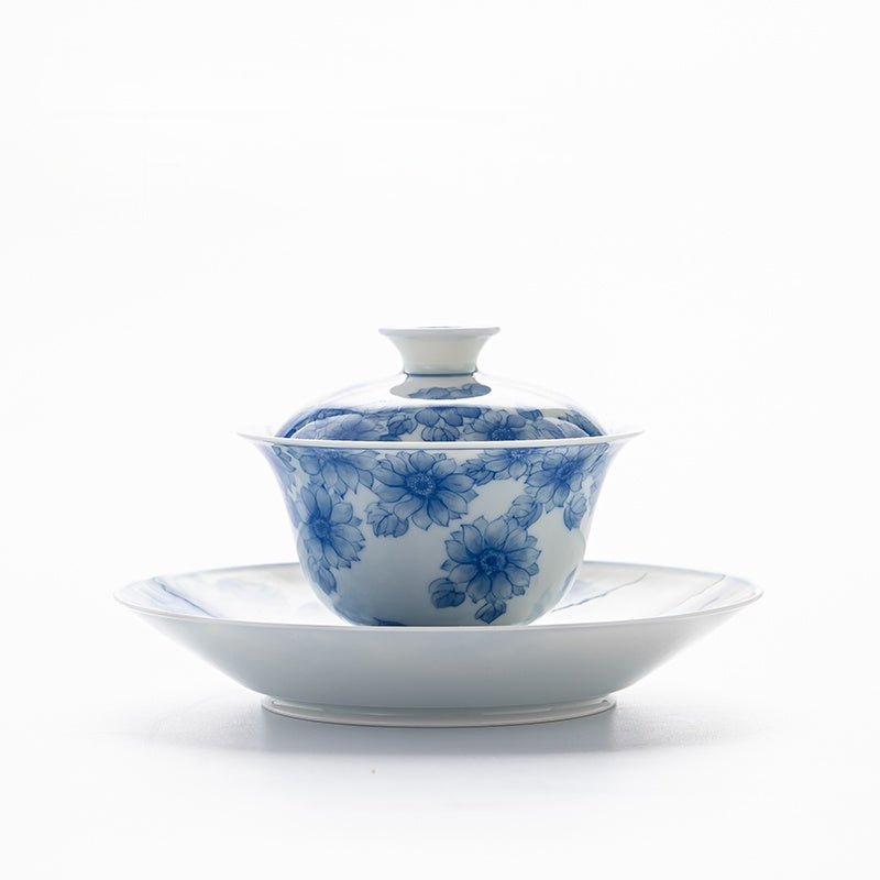 Tai Yang Hua 120cc - Jing De Zhen Porcelain Gaiwan - zycs_China