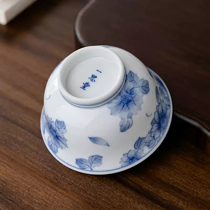 Tai Yang Hua 120cc - Jing De Zhen Porcelain Gaiwan - zycs_China