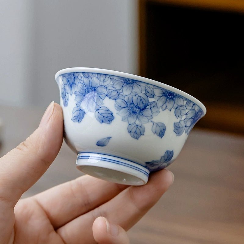 Tai Yang Hua 120cc - Jing De Zhen Porcelain Gaiwan - zycs_China