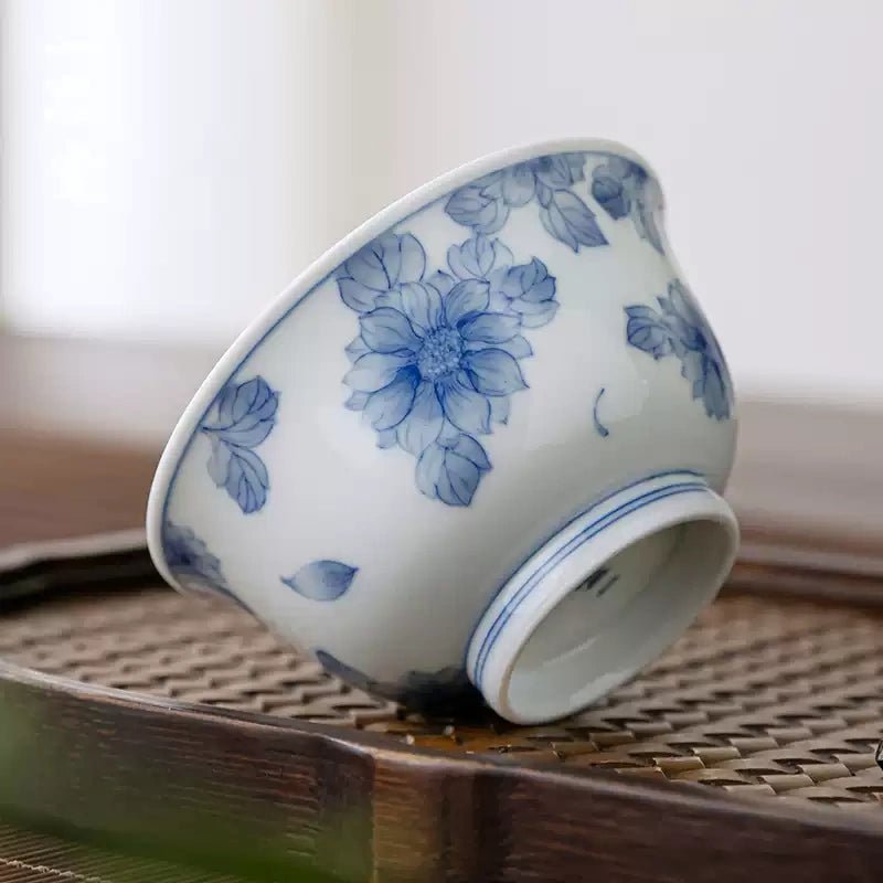 Tai Yang Hua 120cc - Jing De Zhen Porcelain Gaiwan - zycs_China