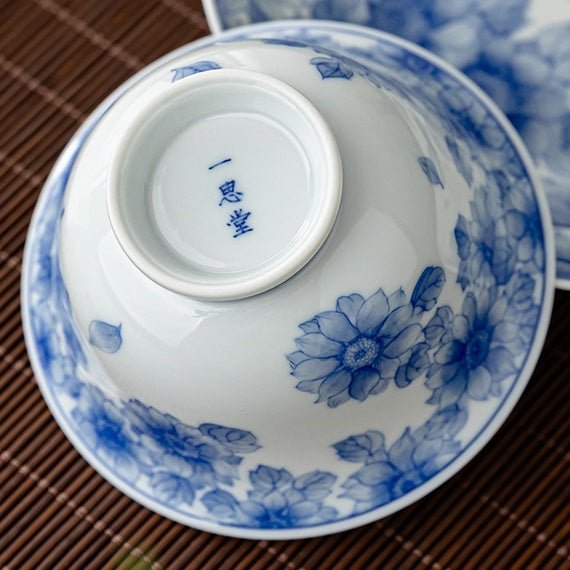 Tai Yang Hua 120cc - Jing De Zhen Porcelain Gaiwan - zycs_China