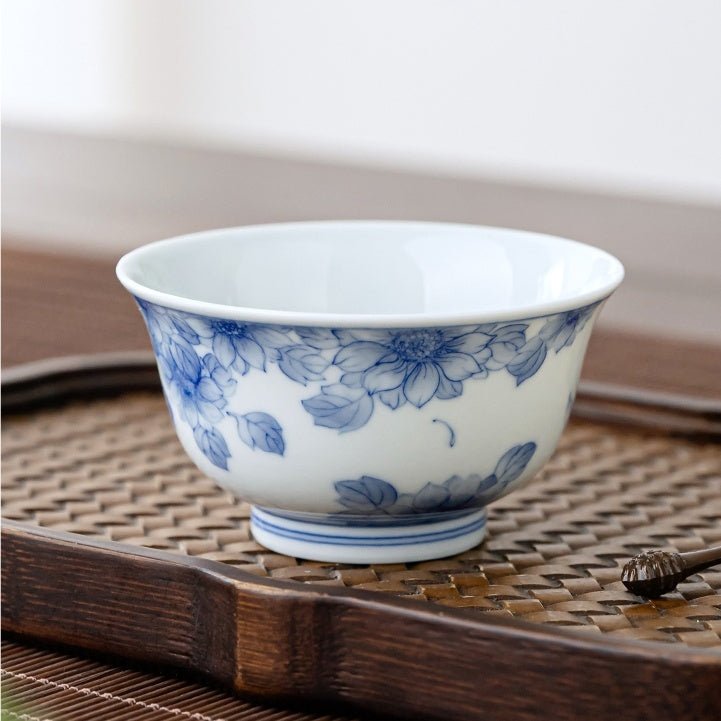Tai Yang Hua 120cc - Jing De Zhen Porcelain Gaiwan - zycs_China
