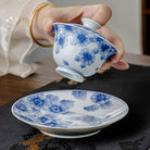Tai Yang Hua 120cc - Jing De Zhen Porcelain Gaiwan - zycs_China