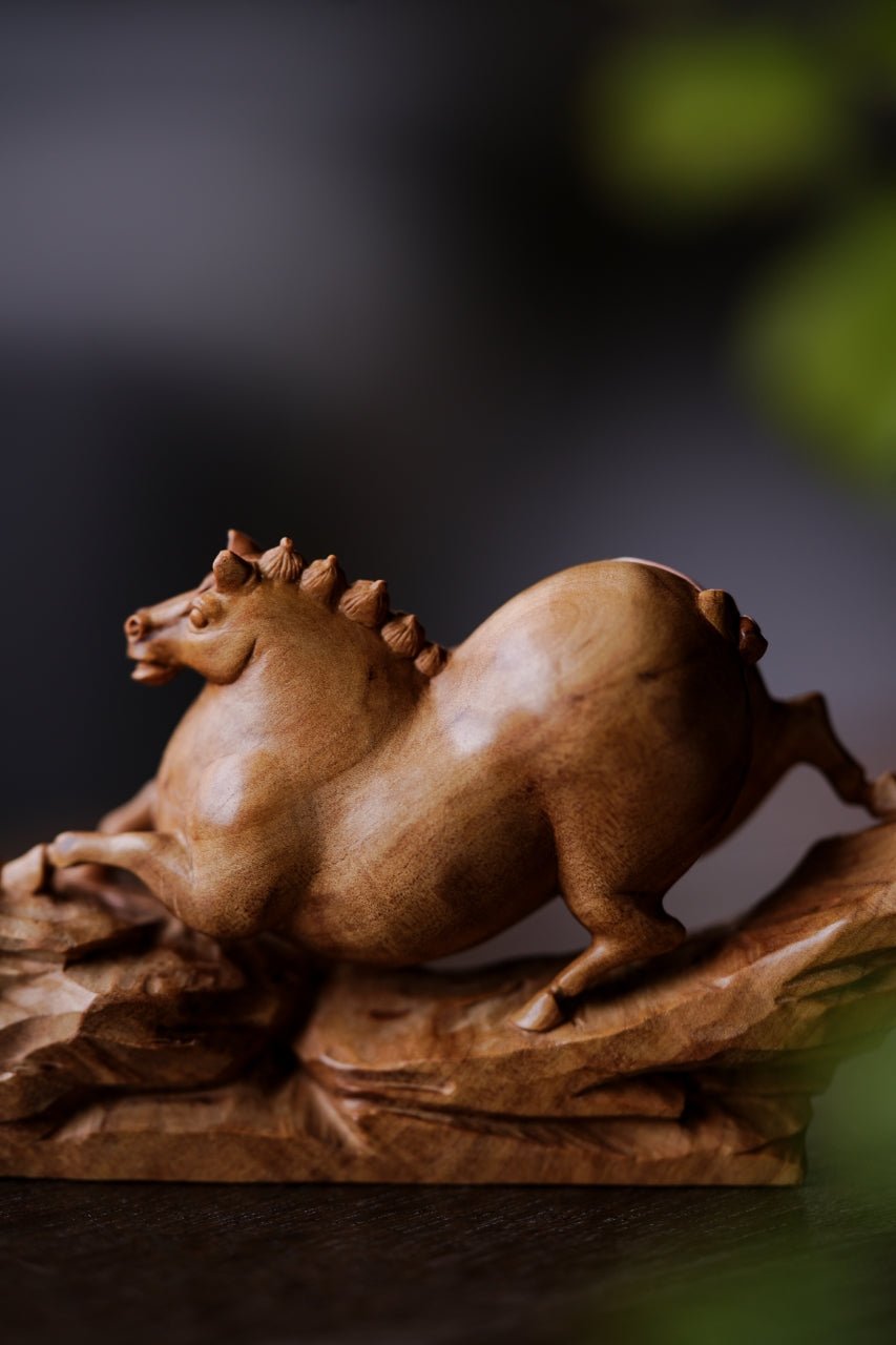 Tang Ma - Wood Sculpture - zycs_China