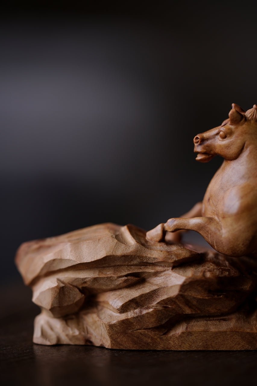 Tang Ma - Wood Sculpture - zycs_China
