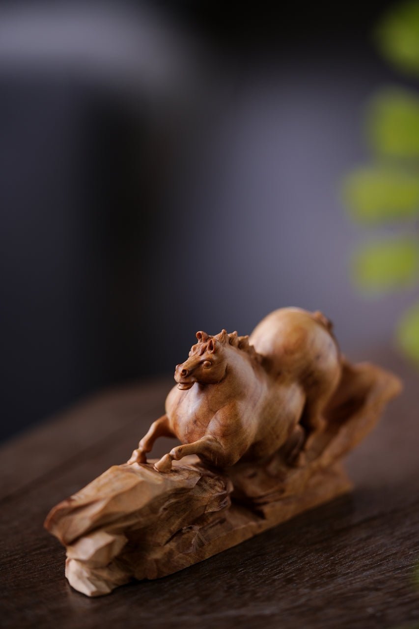 Tang Ma - Wood Sculpture - zycs_China