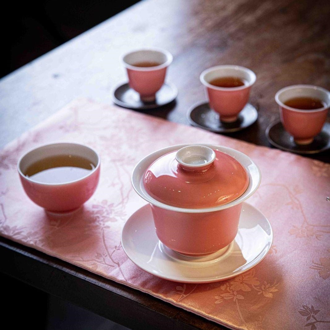 Tao Hong - Jing De Zhen Porcelain Gaiwan - zycs_China