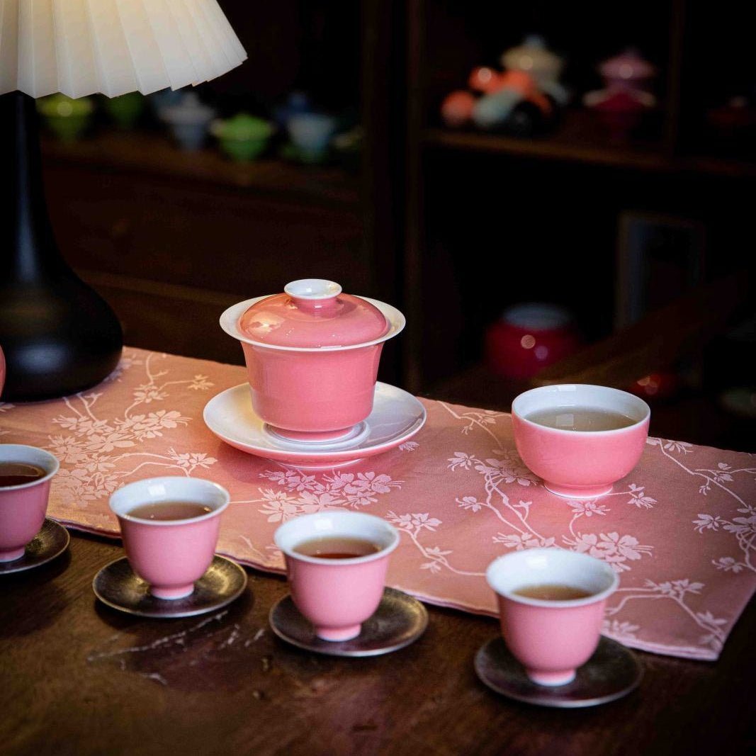 Tao Hong - Jing De Zhen Porcelain Gaiwan - zycs_China