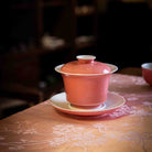 Tao Hong - Jing De Zhen Porcelain Gaiwan - zycs_China