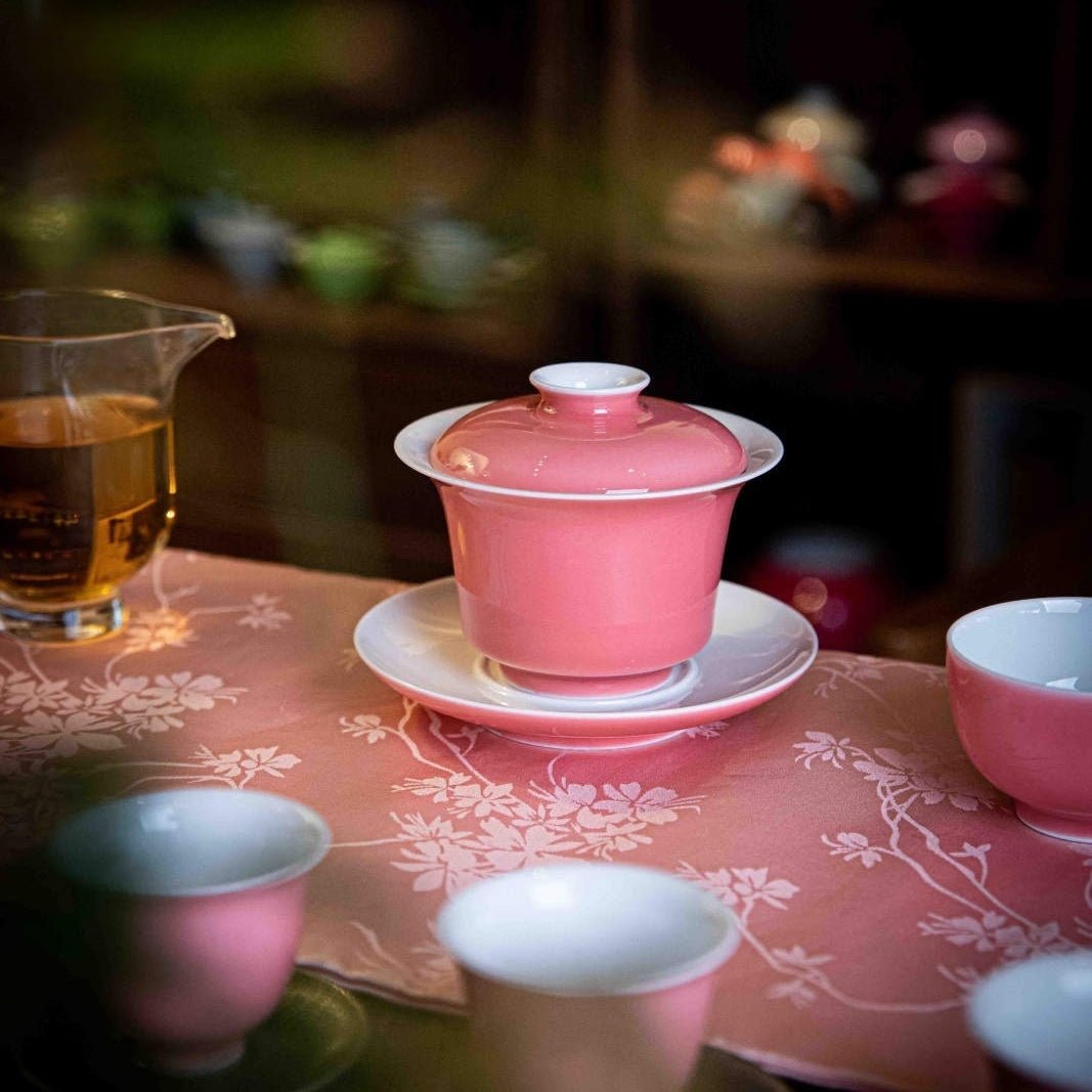 Tao Hong - Jing De Zhen Porcelain Gaiwan - zycs_China