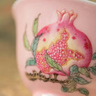 Tao Hong Shi Liu - Jing De Zhen Porcelain Teacup - zycs_China - tea - teapot