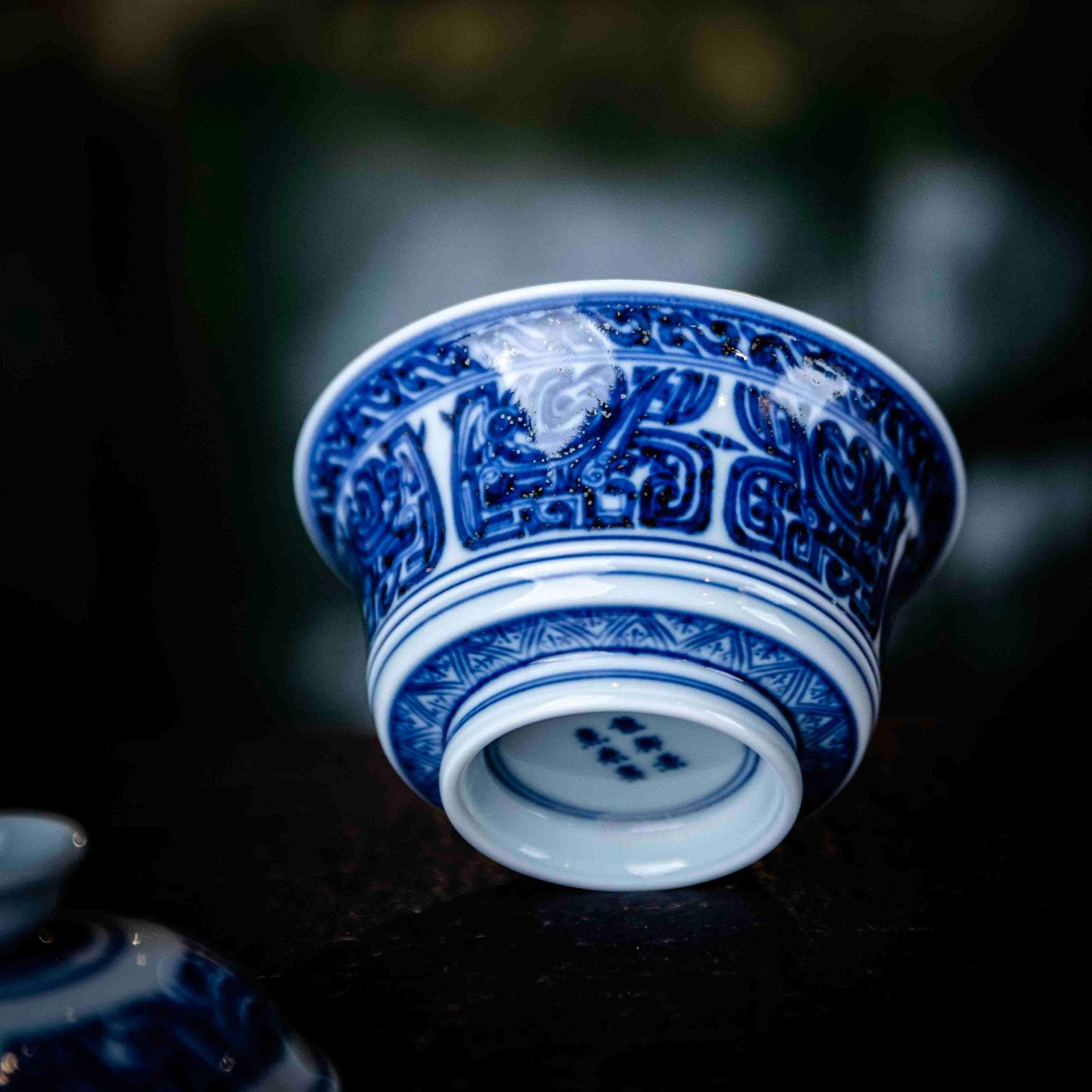 Tao Tie 140cc - Jing De Zhen Porcelain Gaiwan - zycs_China