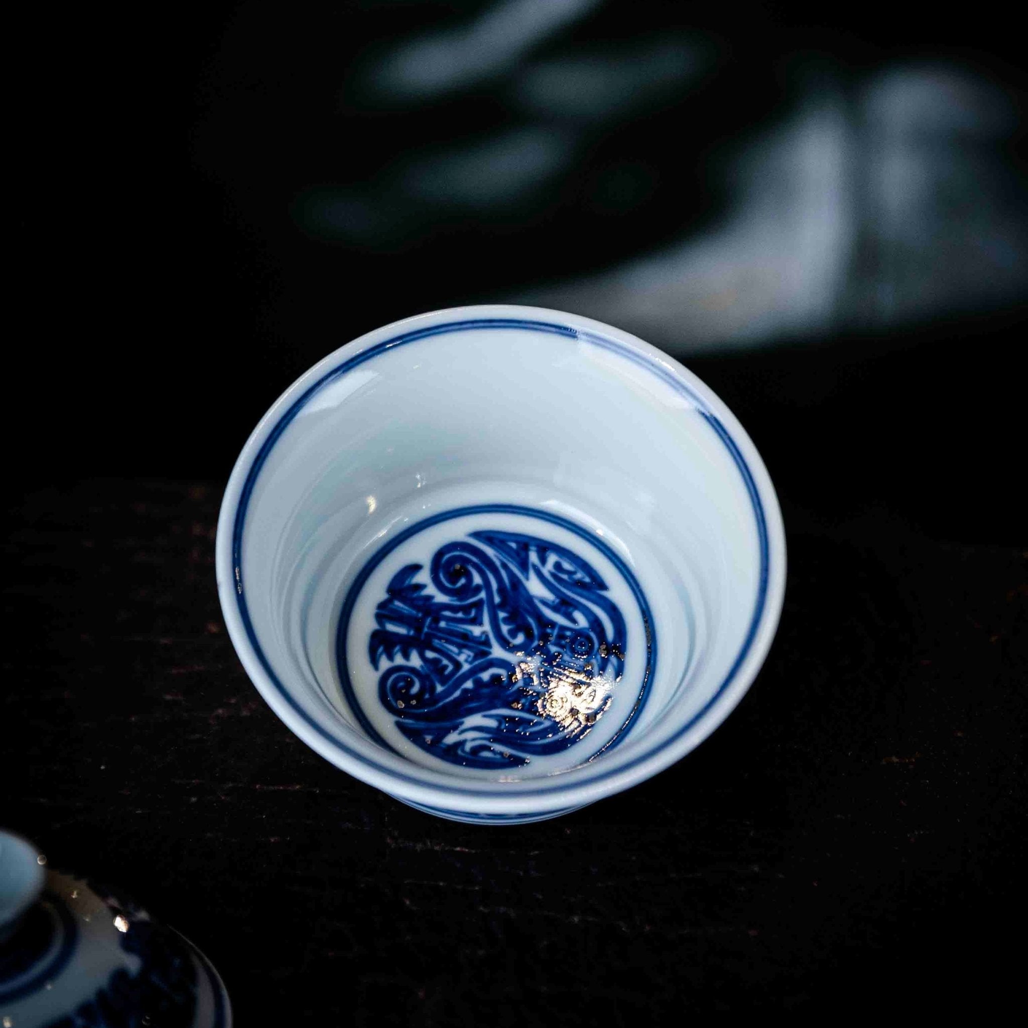 Tao Tie 140cc - Jing De Zhen Porcelain Gaiwan - zycs_China