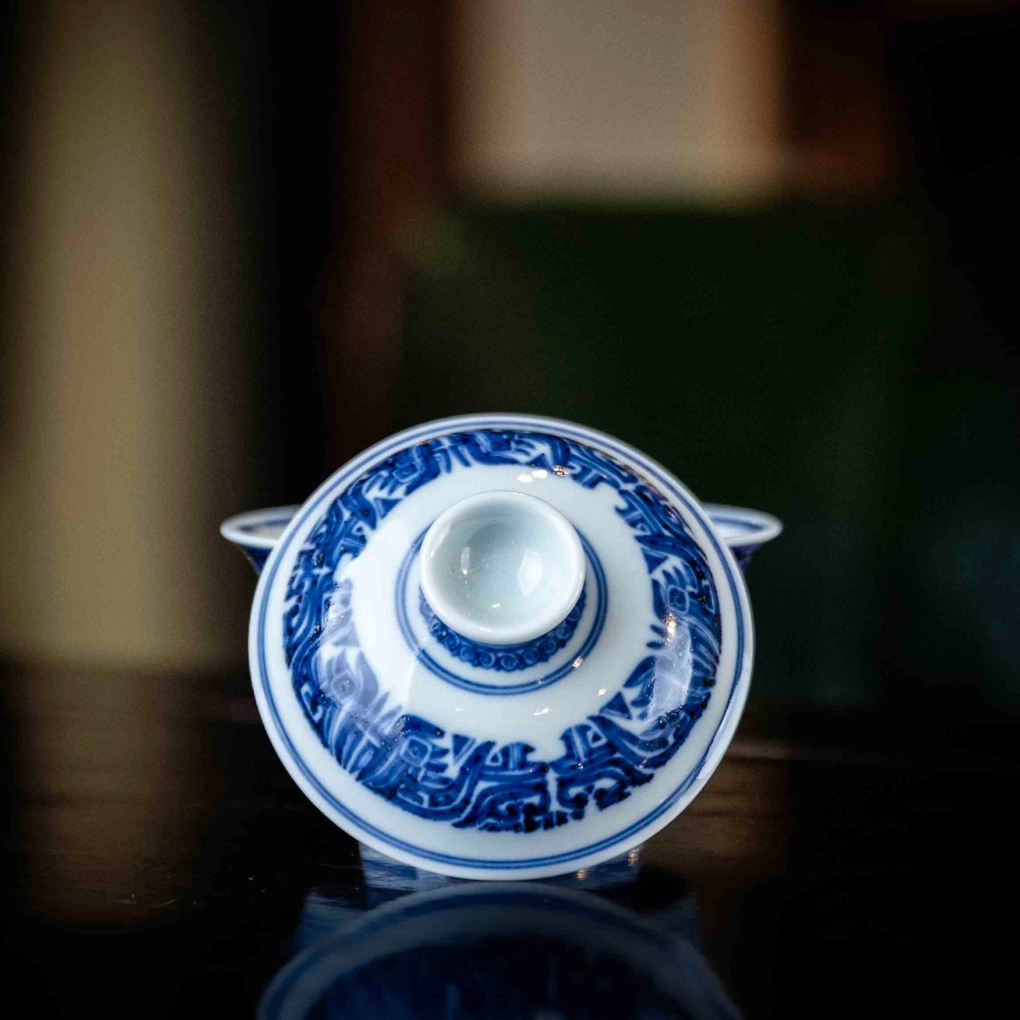 Tao Tie 140cc - Jing De Zhen Porcelain Gaiwan - zycs_China
