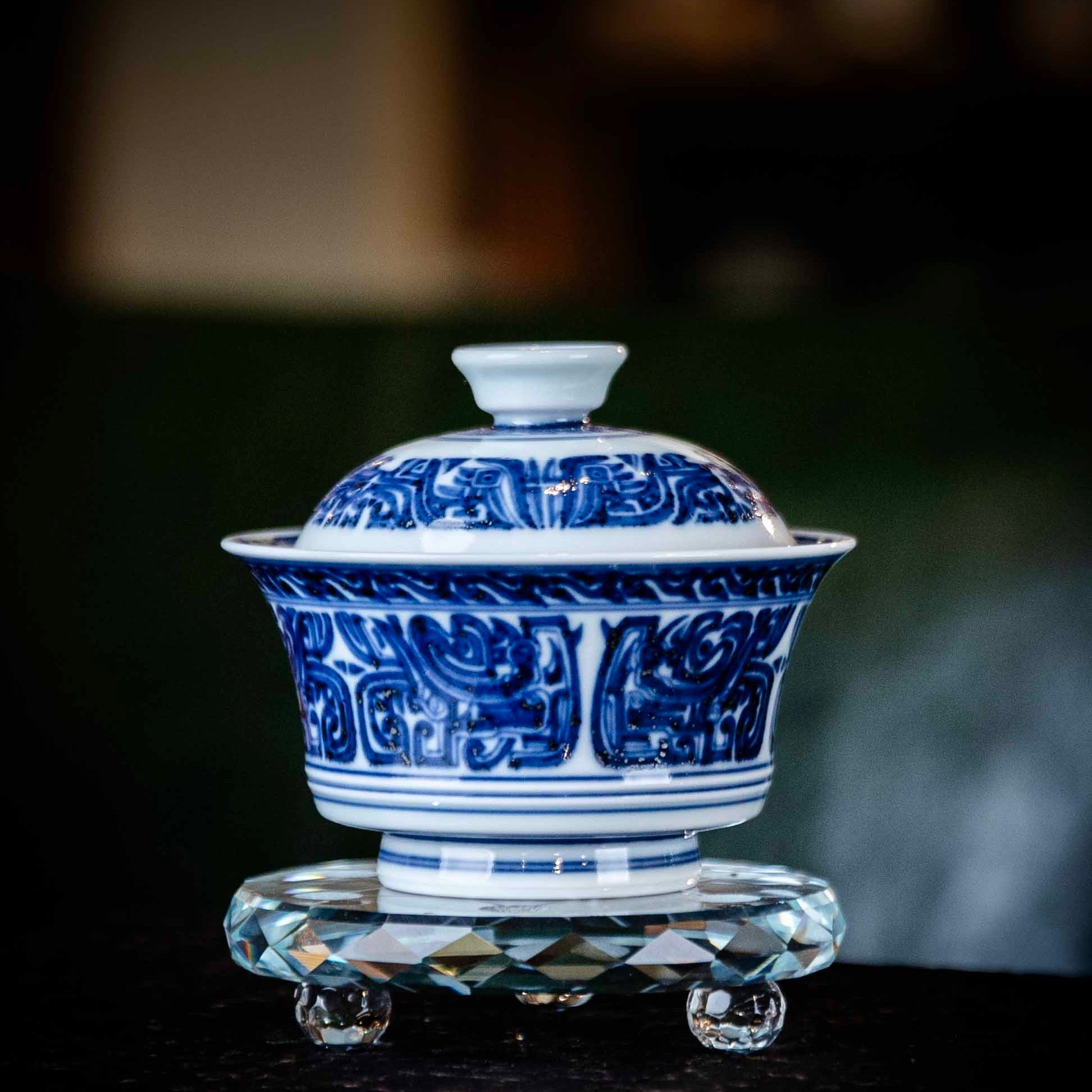 Tao Tie 140cc - Jing De Zhen Porcelain Gaiwan - zycs_China