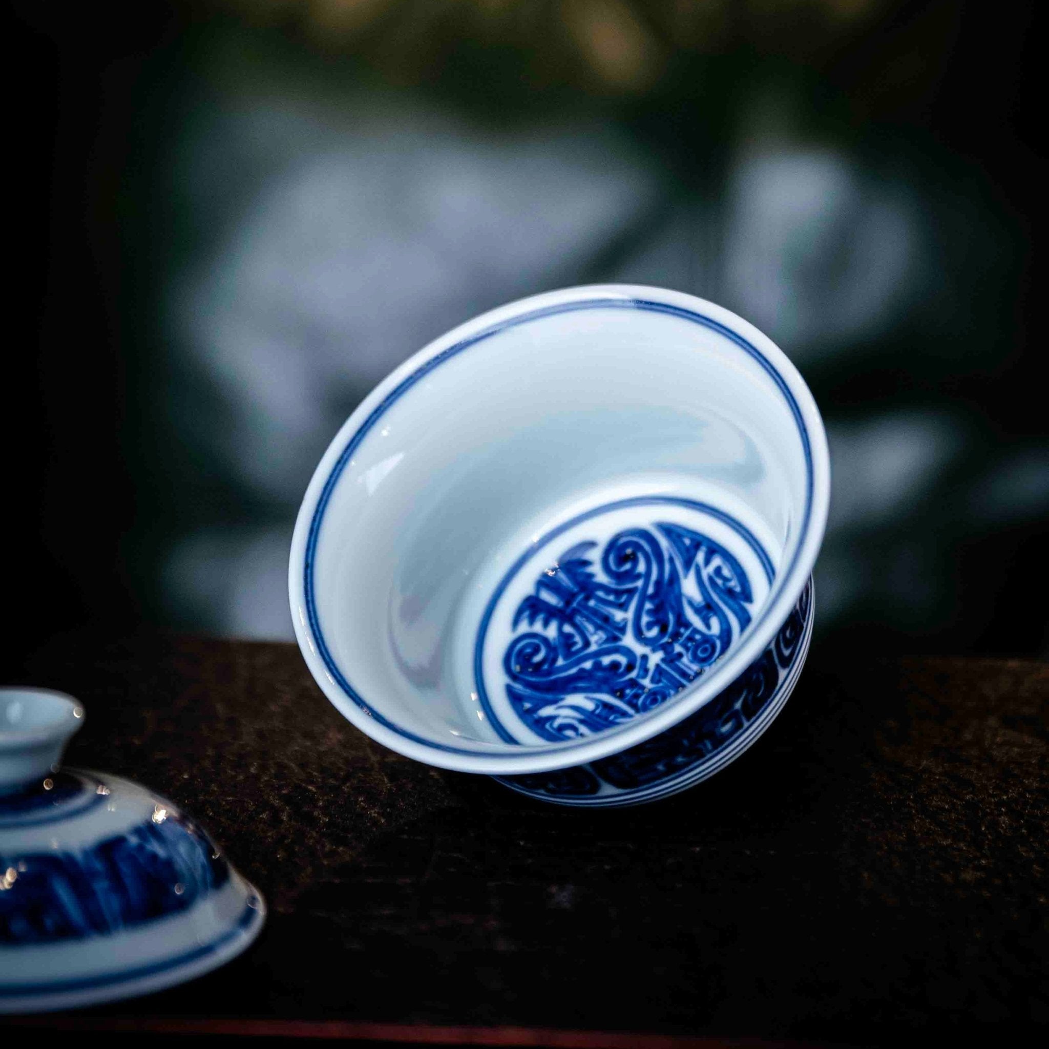 Tao Tie 140cc - Jing De Zhen Porcelain Gaiwan - zycs_China