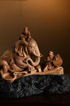 Tong Zi Xi Xiang Tu - Wood Sculpture - zycs_China