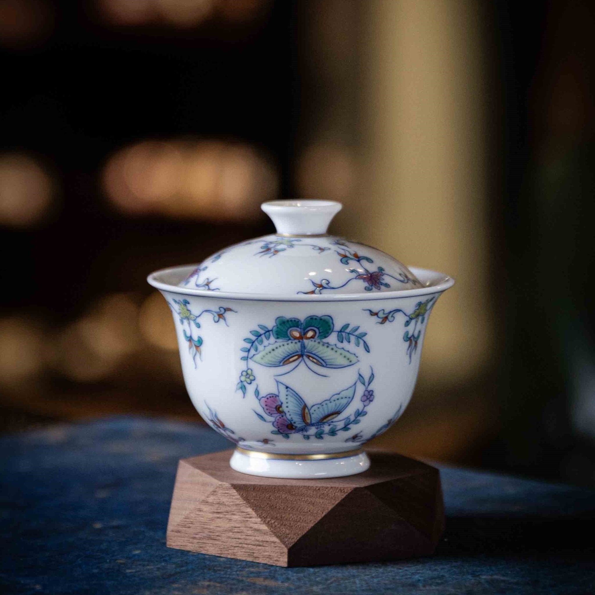 Tuan Die 120cc - Jing De Zhen Porcelain Gaiwan - zycs_China