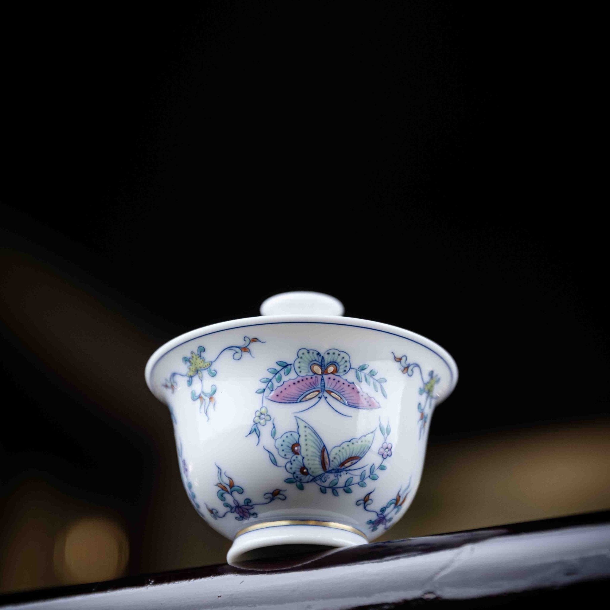 Tuan Die 120cc - Jing De Zhen Porcelain Gaiwan - zycs_China