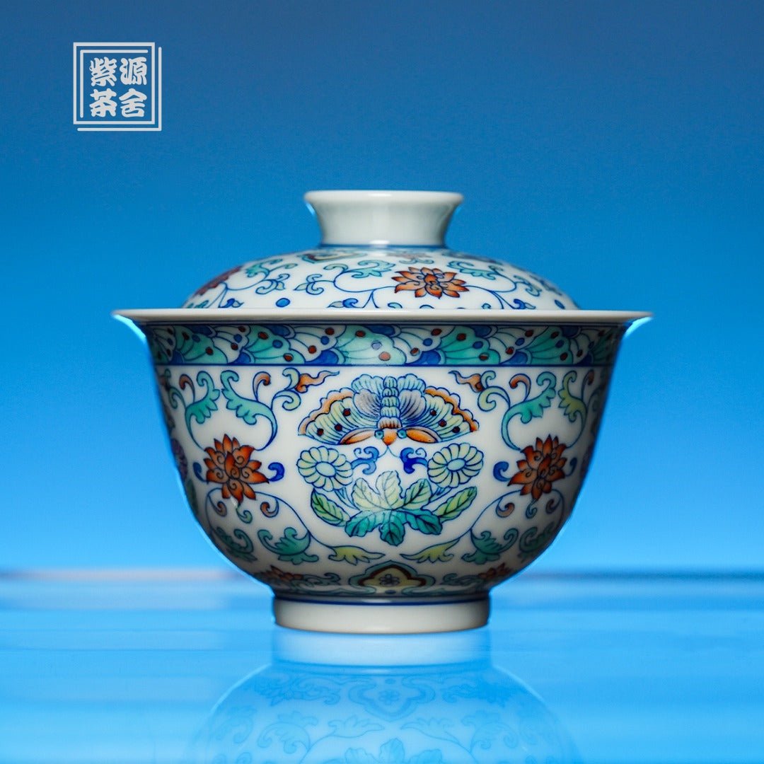 Tuan Die 120cc - Jing De Zhen Porcelain Gaiwan - zycs_China