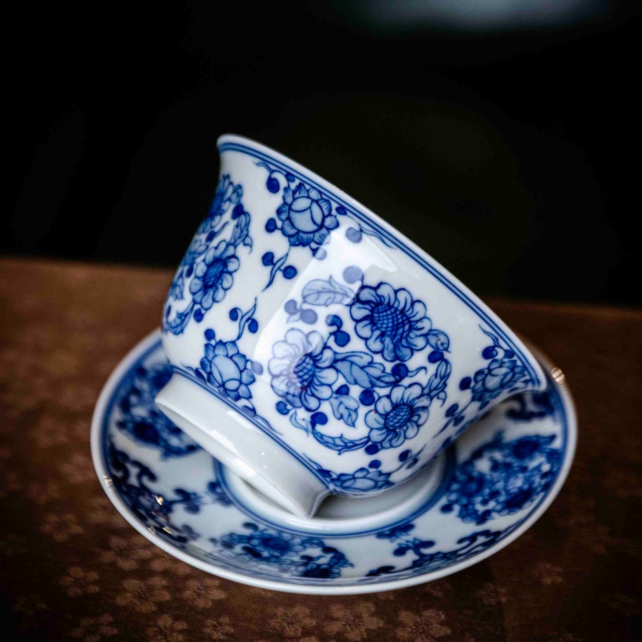 Tuan Ju Chan Zhi 150cc - Jing De Zhen Porcelain Gaiwan - zycs_China