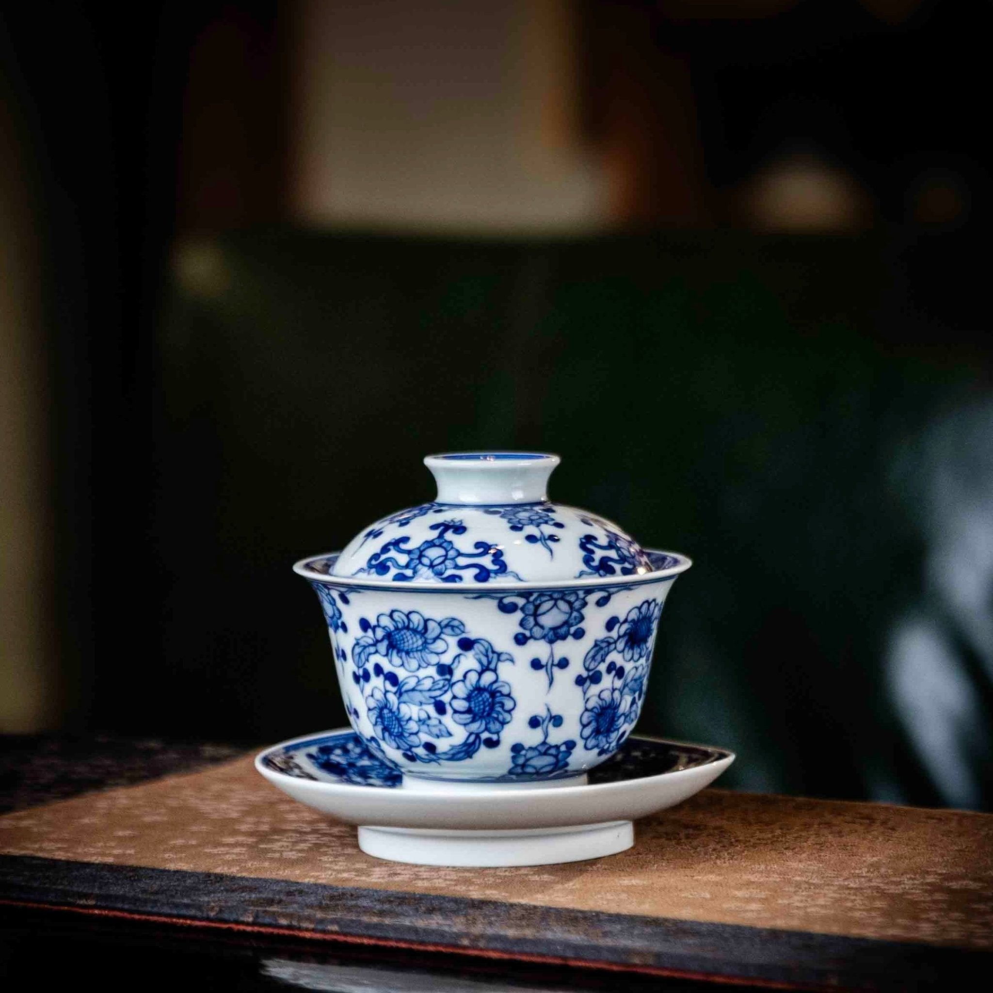 Tuan Ju Chan Zhi 150cc - Jing De Zhen Porcelain Gaiwan - zycs_China