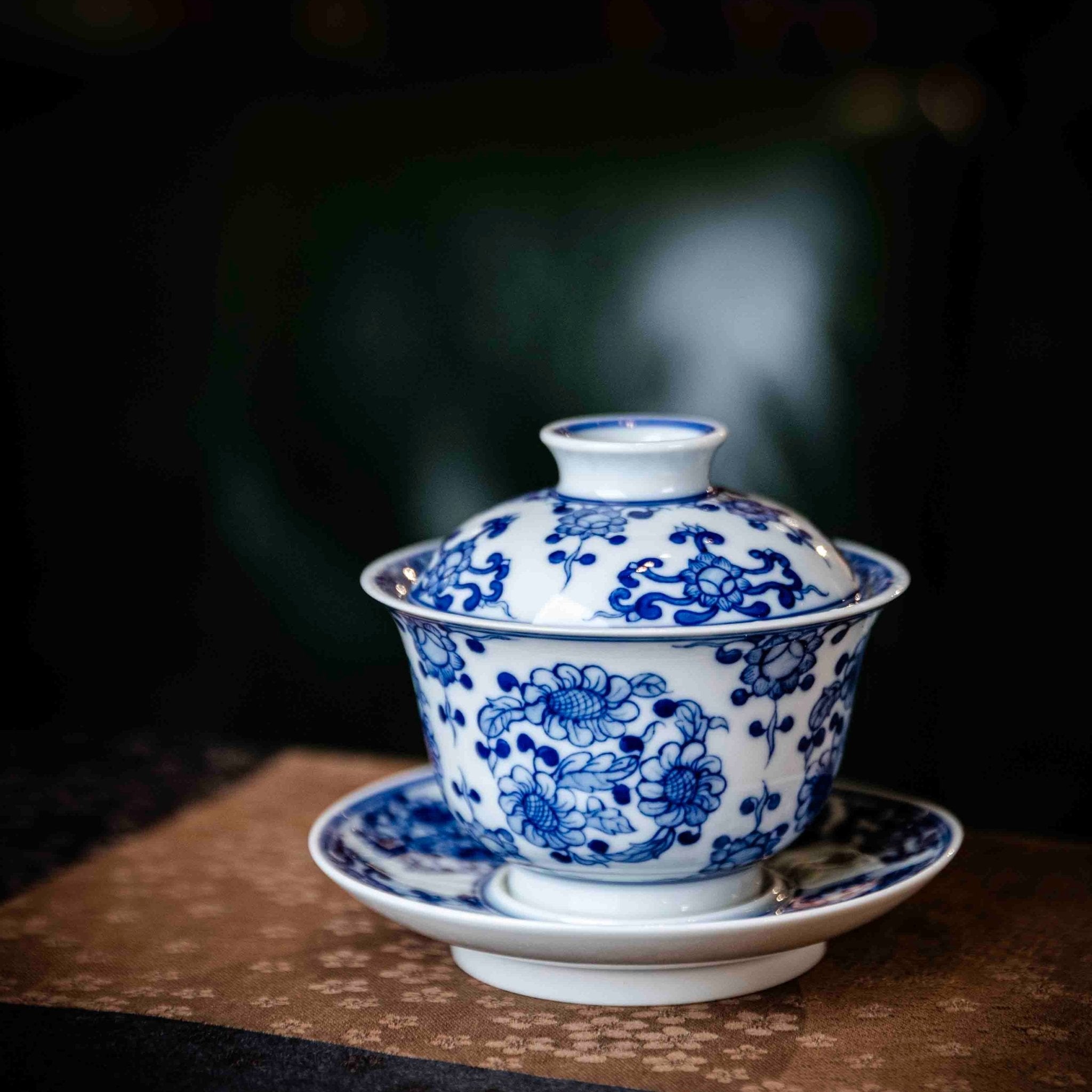 Tuan Ju Chan Zhi 150cc - Jing De Zhen Porcelain Gaiwan - zycs_China