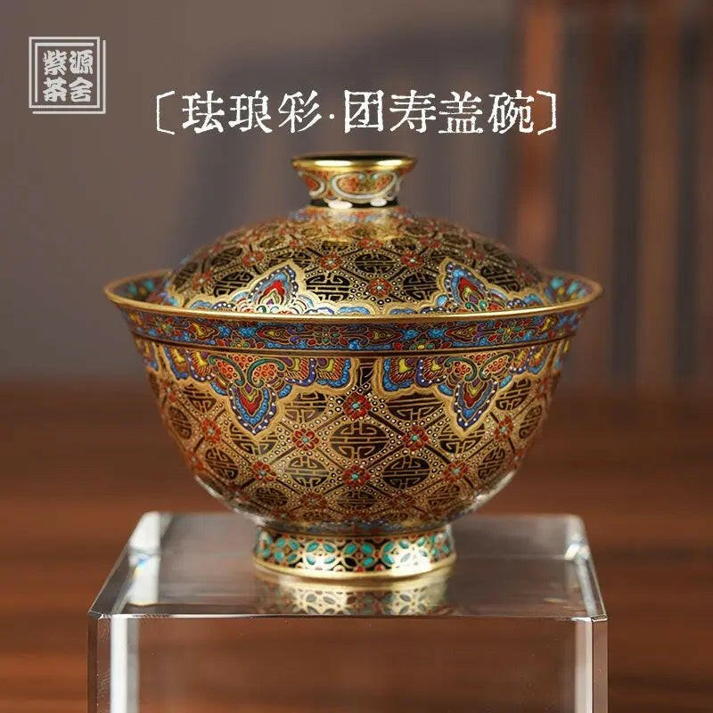 Tuan Shou Gai Wan 145cc - Jing De Zhen Handmade Gai Wan - zycs_China - tea - teapot