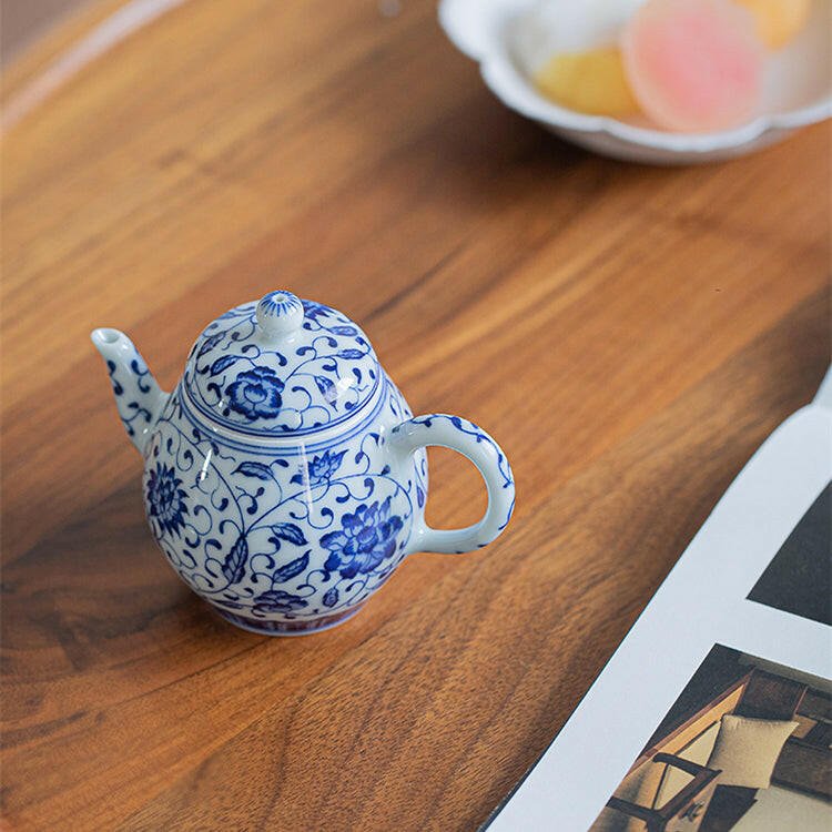 Tuo Shui Mu Dan - Jing De Zhen Porcelain Teapot - zycs_China