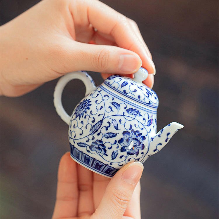 Tuo Shui Mu Dan - Jing De Zhen Porcelain Teapot - zycs_China
