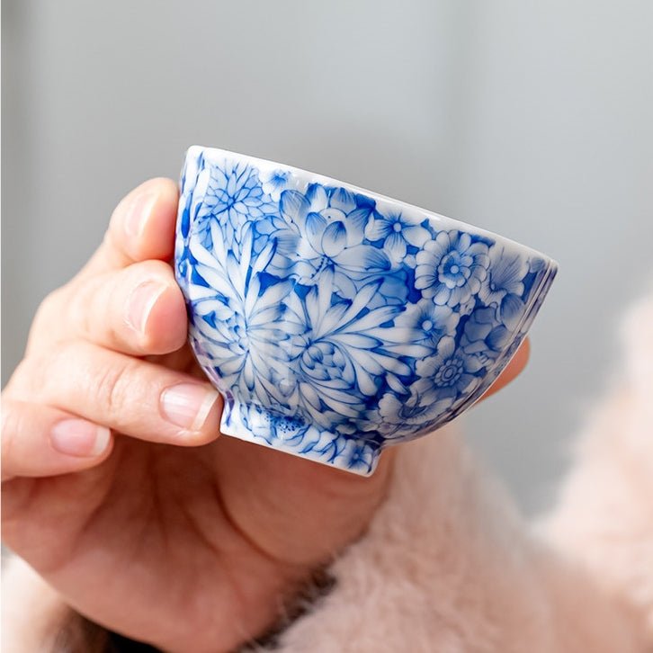 Wan Hua 130cc - Jing De Zhen Porcelain Gaiwan - zycs_China