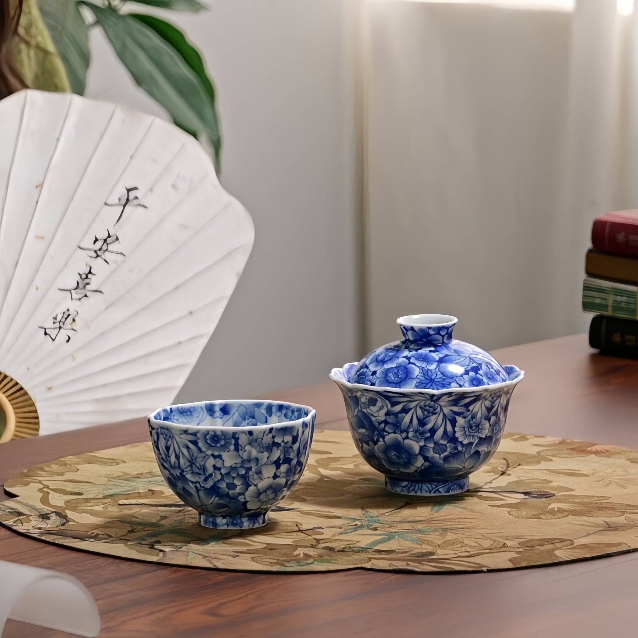 Wan Hua 130cc - Jing De Zhen Porcelain Gaiwan - zycs_China